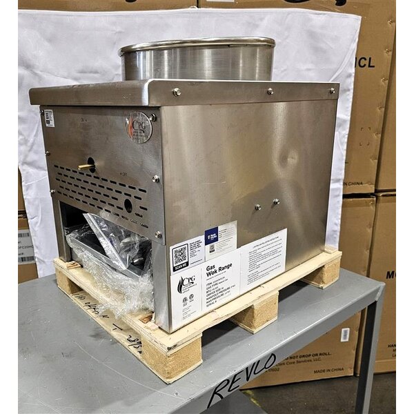 Scratch and Dent Cooking Performance Group WOKR13N Natural Gas Wok Range with 13" Ring - 95,000 BTU