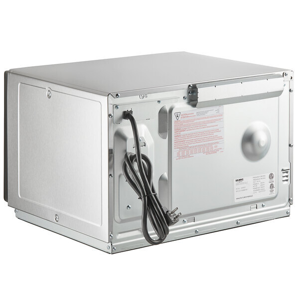 Scratch and Dent Solwave Ameri-Series SWA12T Medium-Duty Stainless Steel Commercial Microwave with Push Button Controls - 120V, 1,200W