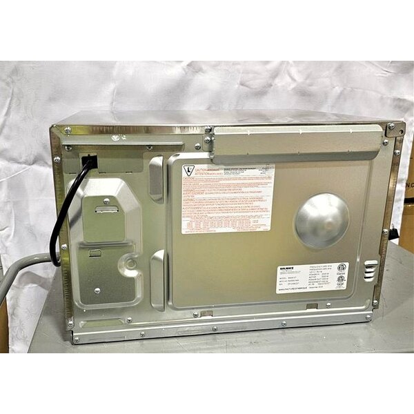 Scratch and Dent Solwave Ameri-Series SWA12T Medium-Duty Stainless Steel Commercial Microwave with Push Button Controls - 120V, 1,200W