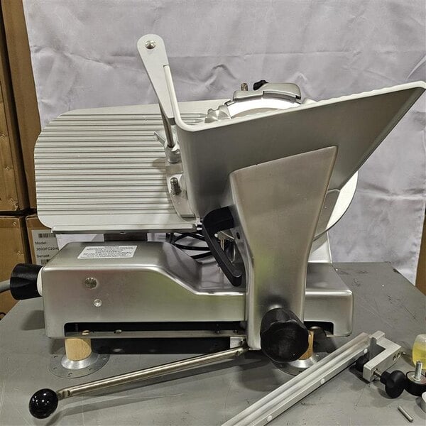 Scratch and Dent Estella SLM12 12" Heavy-Duty Manual Meat Slicer - 1/2 hp