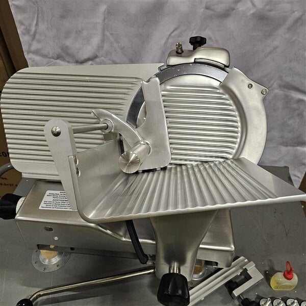 Scratch and Dent Estella SLM12 12" Heavy-Duty Manual Meat Slicer - 1/2 hp