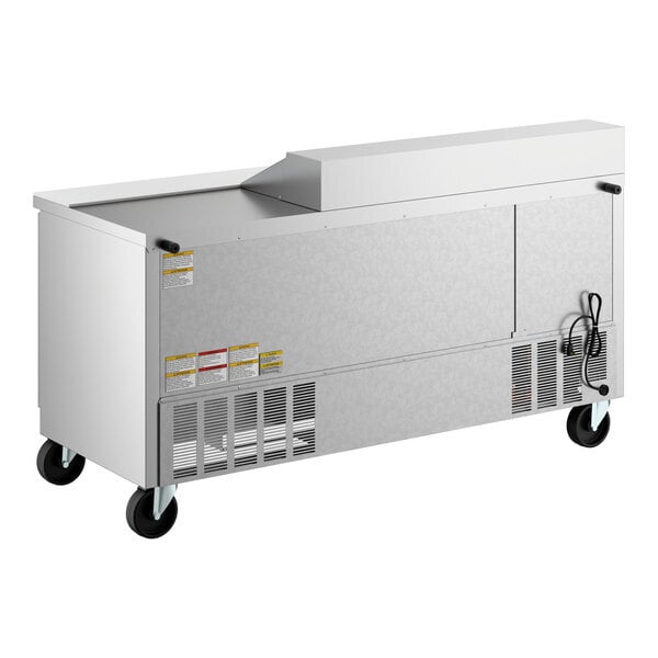 Scratch and Dent Beverage-Air SPE72HC-12 Elite Series 72" 3 Door Refrigerated Sandwich Prep Table