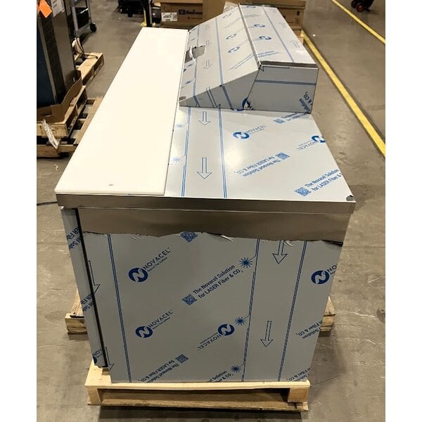 Scratch and Dent Beverage-Air SPE72HC-12 Elite Series 72" 3 Door Refrigerated Sandwich Prep Table