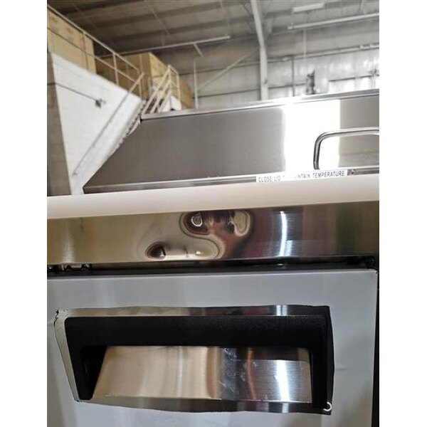 Scratch and Dent Avantco APT-36-HC 36" 2 Door Refrigerated Sandwich Prep Table