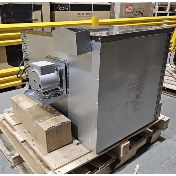 Scratch and Dent MainStreet Equipment CG1-N Single Deck Full Size Natural Gas Convection Oven with Legs - 54,000 BTU