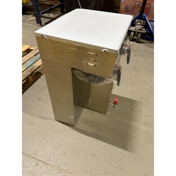 Scratch and Dent Curtis G4TP2T10A3500 G4 ThermoPro Twin 1.5 Gallon Coffee Brewer with Shelf - 220V