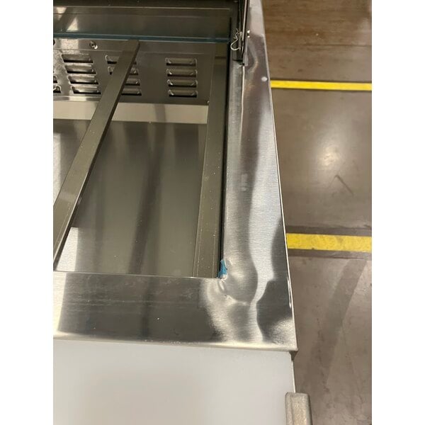 Scratch and Dent Avantco SS-PT-71M-HC 70" 3 Door Mega Top Stainless Steel Refrigerated Sandwich Prep Table