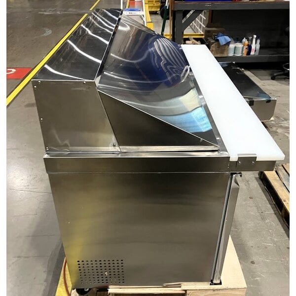 Scratch and Dent Avantco SS-PT-71M-HC 70" 3 Door Mega Top Stainless Steel Refrigerated Sandwich Prep Table