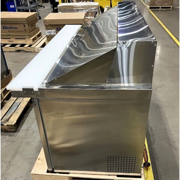 Scratch and Dent Avantco SS-PT-71M-HC 70" 3 Door Mega Top Stainless Steel Refrigerated Sandwich Prep Table