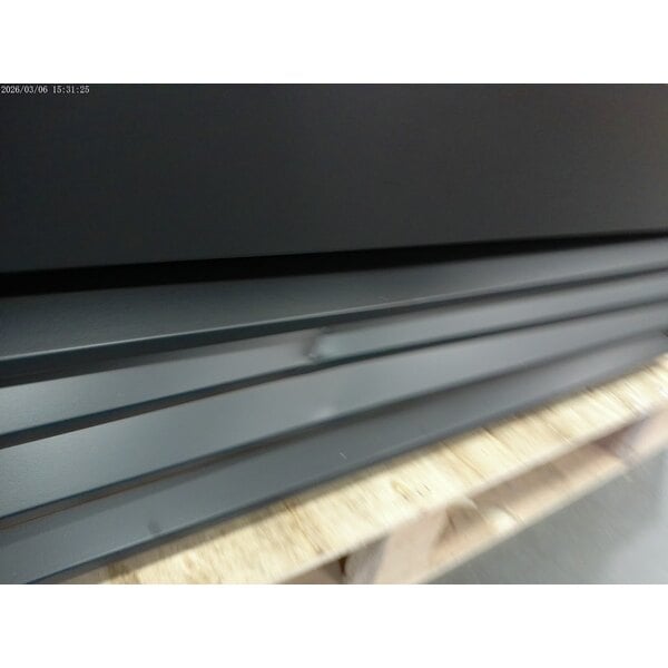 Scratch and Dent Avantco GDC-49F-HC 53" Black Customizable Swing Glass Door Merchandiser Freezer with LED Lighting