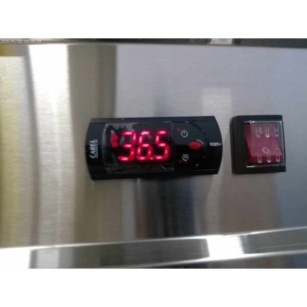 Scratch and Dent Avantco SS-2F-HC 54" Stainless Steel Two Section Solid Door Reach-In Freezer