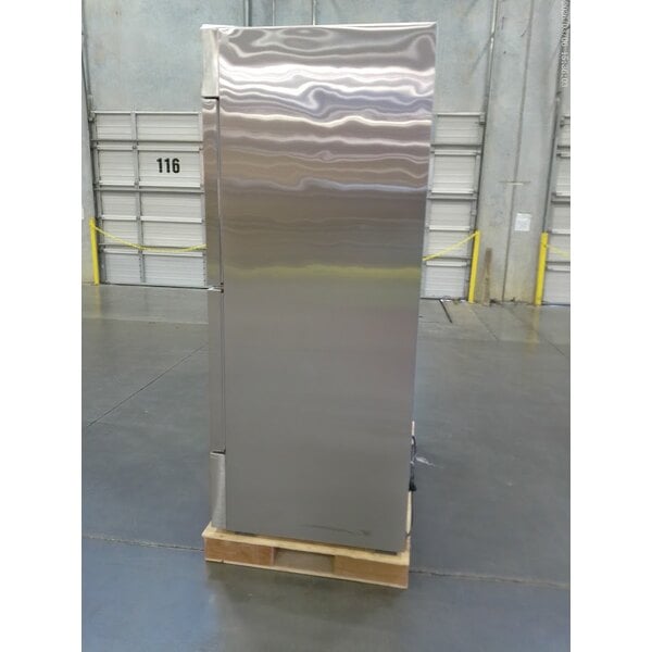 Scratch and Dent Avantco SS-2F-HC 54" Stainless Steel Two Section Solid Door Reach-In Freezer