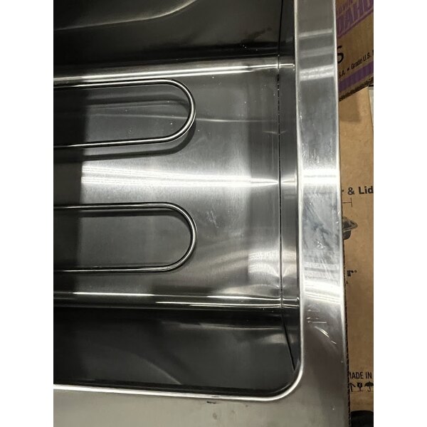 Scratch and Dent Avantco STE-4SA Four Pan Open Well Electric Steam Table with Undershelf - 120V, 2000W