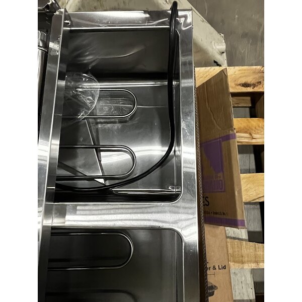 Scratch and Dent Avantco STE-4SA Four Pan Open Well Electric Steam Table with Undershelf - 120V, 2000W