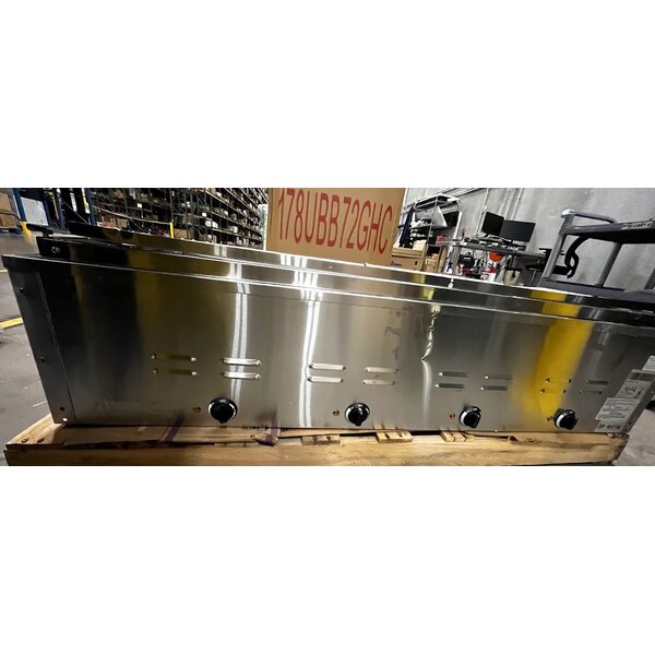 Scratch and Dent Avantco STE-4SA Four Pan Open Well Electric Steam Table with Undershelf - 120V, 2000W