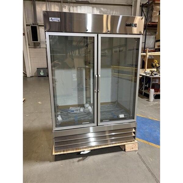 Scratch and Dent Avantco A-49R-G-HC 54" Glass Door Reach-In Refrigerator