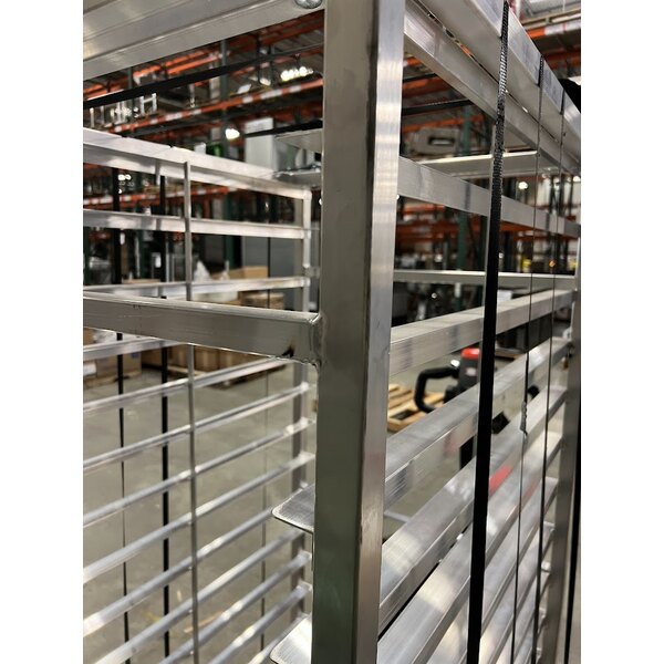 Scratch and Dent Channel 412A-DOR Double Section Side Load Aluminum Bun Pan Oven Rack - 30 Pan