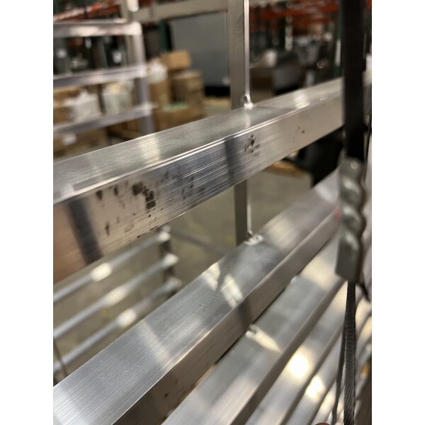 Scratch and Dent Channel 412A-DOR Double Section Side Load Aluminum Bun Pan Oven Rack - 30 Pan