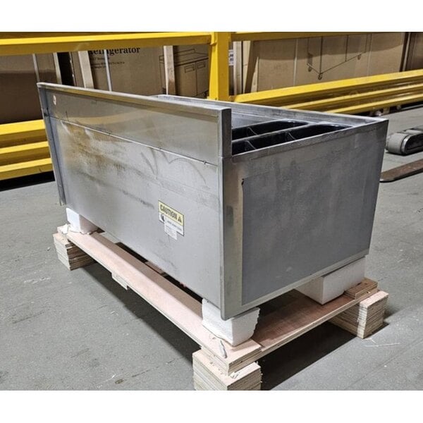 Scratch and Dent Regency IB1836-CPT 18" x 36" Underbar Ice Bin with 7 Circuit Post-Mix Cold Plate and Bottle Holders - 79 lb.