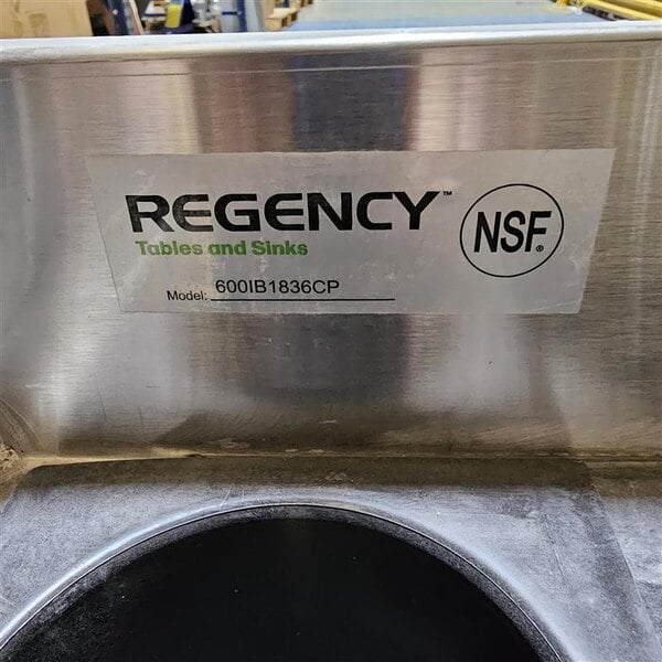 Scratch and Dent Regency IB1836-CPT 18" x 36" Underbar Ice Bin with 7 Circuit Post-Mix Cold Plate and Bottle Holders - 79 lb.