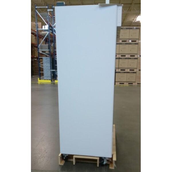 Scratch and Dent Avantco GDS-47-HC 53 1/8" White Customizable Sliding Glass Door Merchandiser Refrigerator with LED Lighting