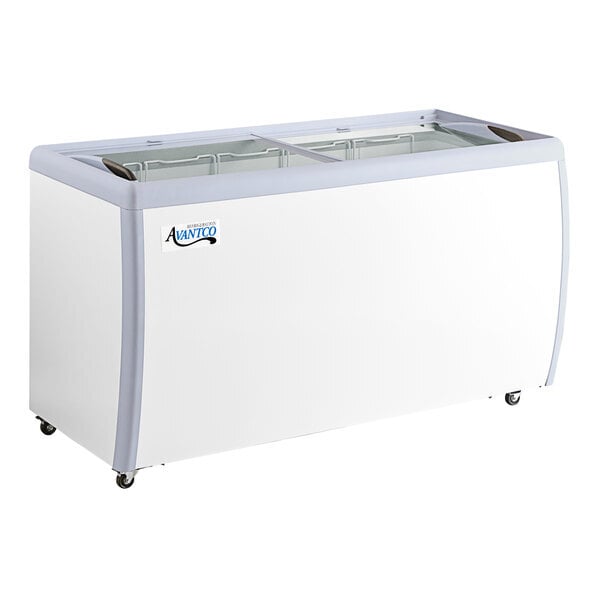 Scratch and Dent Avantco DFF16-HCL 60 1/4" Customizable Flat Top Display Ice Cream Freezer