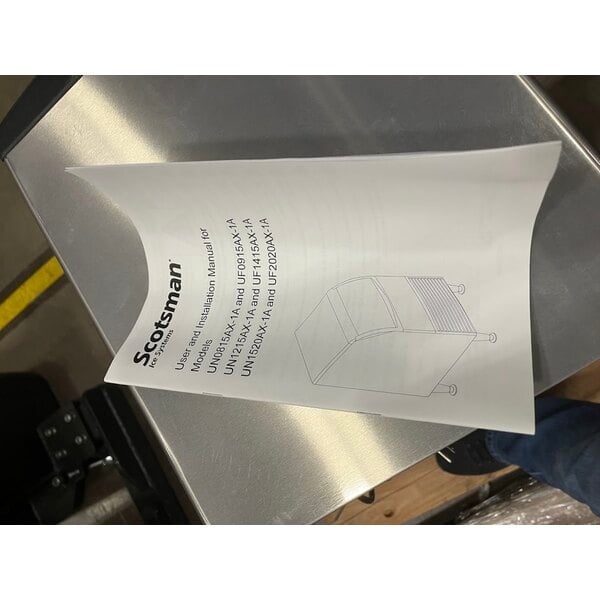 Scratch and Dent Scotsman UN0815AX-1 15" Air-Cooled Undercounter Nugget Ice Machine with 36 lb. Bin