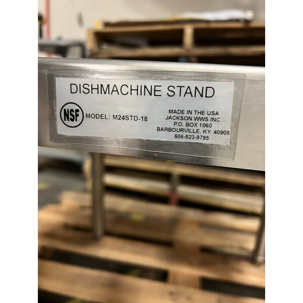 Scratch and Dent Jackson M24STND-18 Undercounter Dish Machine Stand - 20 1/4"