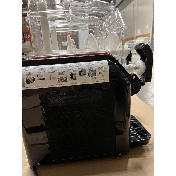 Scratch and Dent Fetco by Elmeco BB2 Big Biz Black Double 1.5 Gallon Frozen Beverage Machine - 120V, 540W