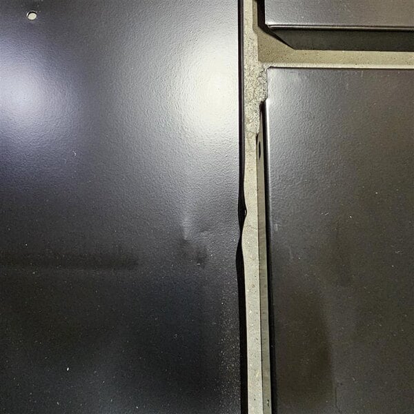 Scratch and Dent Regency Space Solutions Black 36" x 12" x 78" 3 Wide, 6 Tier Locker - Unassembled