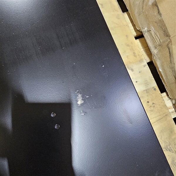 Scratch and Dent Regency Space Solutions Black 36" x 12" x 78" 3 Wide, 6 Tier Locker - Unassembled