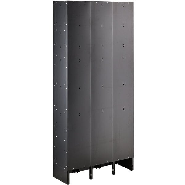 Scratch and Dent Regency Space Solutions Black 36" x 12" x 78" 3 Wide, 6 Tier Locker - Unassembled