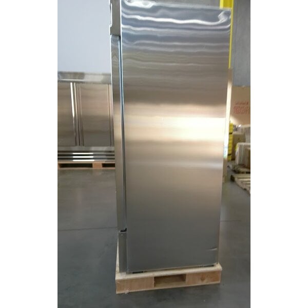Scratch and Dent Avantco SS-3F-HC 81 5/16" Stainless Steel Solid Door Reach-In Freezer