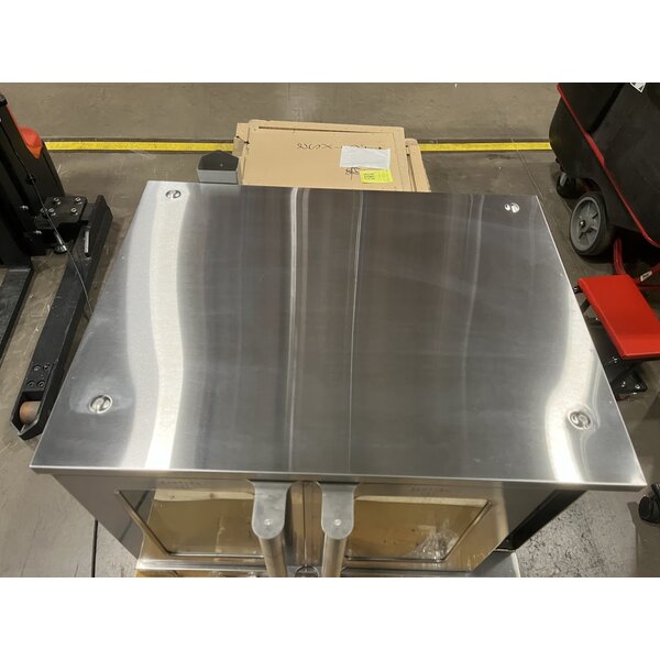 Scratch and Dent MainStreet Equipment EC1-D Single Deck Electric Full Size Convection Oven with Legs - 240V, 1 / 3 Phase