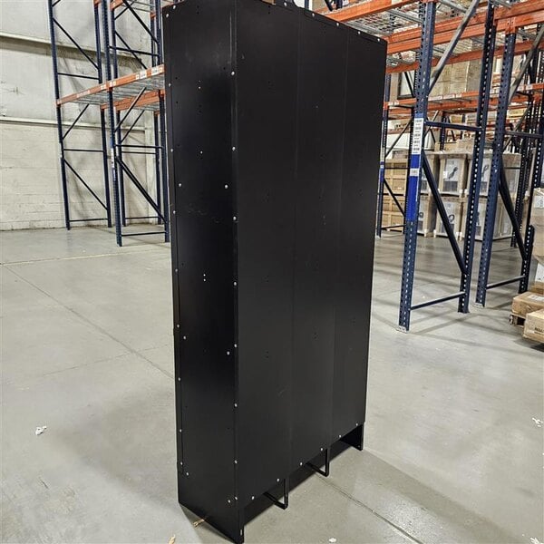 Scratch and Dent Regency Space Solutions Black 36" x 15" x 78" 3 Wide, 3 Tier Locker - Assembled