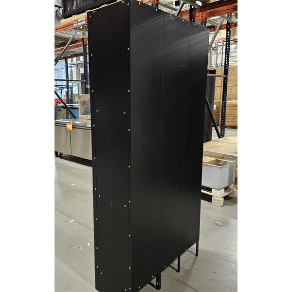 Scratch and Dent Regency Space Solutions Black 36" x 15" x 78" 3 Wide, 3 Tier Locker - Assembled