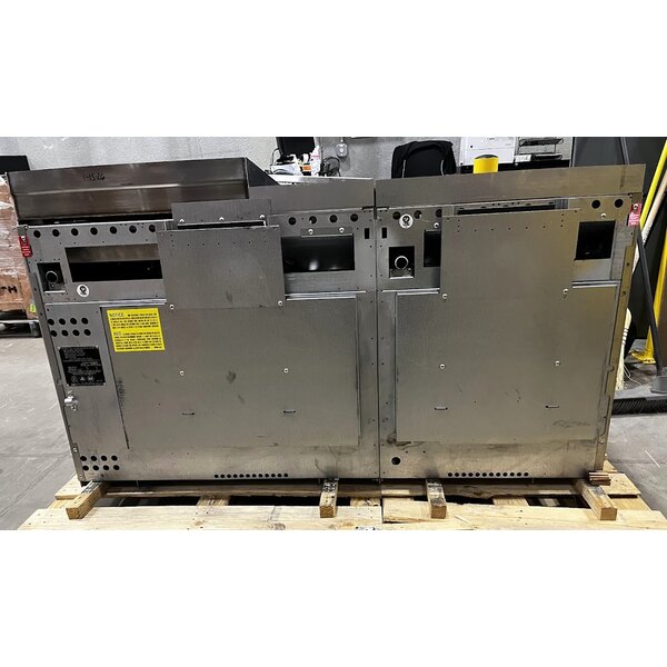 Scratch and Dent Wolf by Vulcan C60SS-6B24GN Challenger XL Series Natural Gas 60" Manual Range with 6 Burners, 24" Right Side Griddle, and 2 Standard Ovens - 278,000 BTU