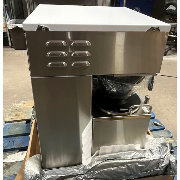 Scratch and Dent Curtis G4GEMT10A1000 Gemini Stainless Steel Twin Satellite Coffee Brewer - 220V