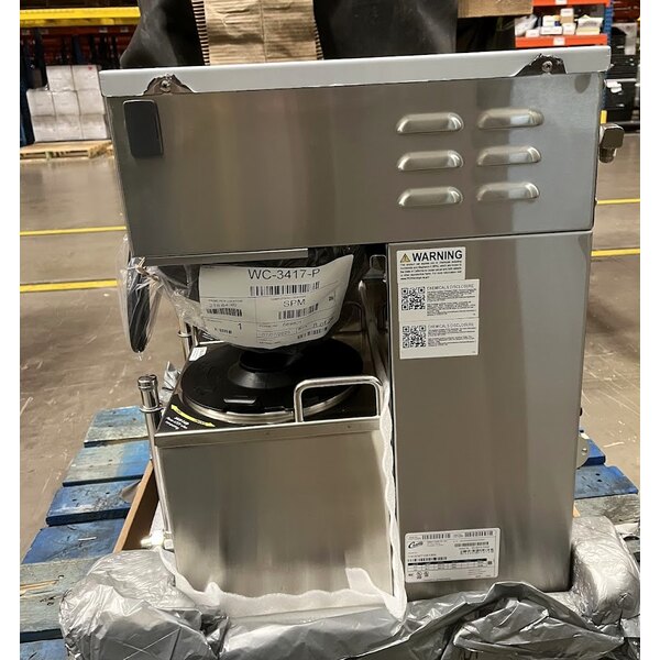 Scratch and Dent Curtis G4GEMT10A1000 Gemini Stainless Steel Twin Satellite Coffee Brewer - 220V