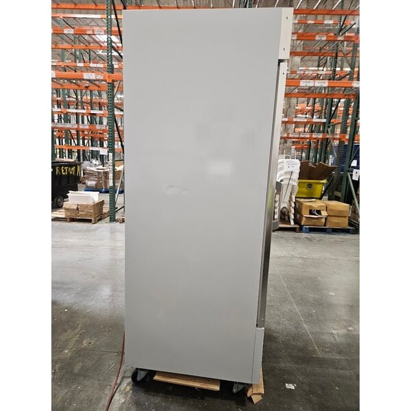 Scratch and Dent Avantco GDC-24F-HC 31" White Customizable Swing Glass Door Merchandiser Freezer with LED Lighting