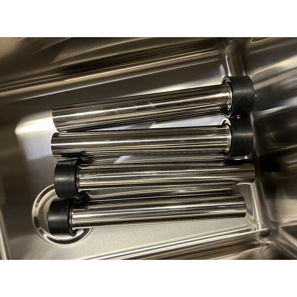 Scratch and Dent Advance Tabco SLB-64C 72" x 18" Four Compartment Bar Sink with Two 12" Drainboards