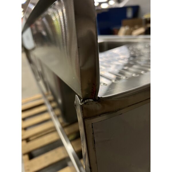 Scratch and Dent Advance Tabco SLB-64C 72" x 18" Four Compartment Bar Sink with Two 12" Drainboards