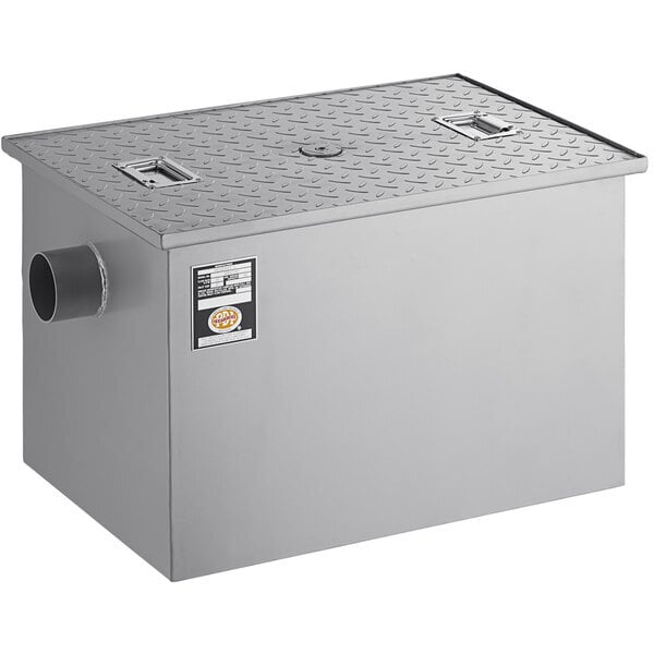 Scratch and Dent Regency 40 lb. 20 GPM Grease Trap with 3" Non-Threaded Connections - PDI Certified