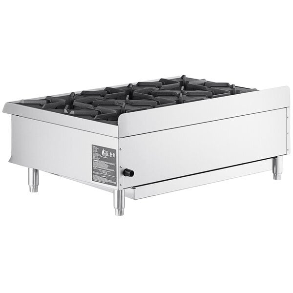 Scratch and Dent Cooking Performance Group R-CPG-36-NL 6 Burner Gas Countertop Range / Hot Plate - 132,000 BTU
