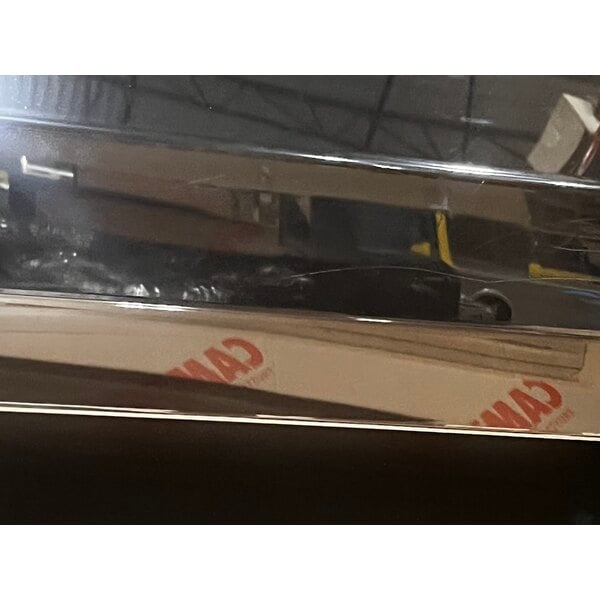 Scratch and Dent Cambro VBRL6110 Black 6' Versa Food / Salad Bar with Standard Casters - Low Height