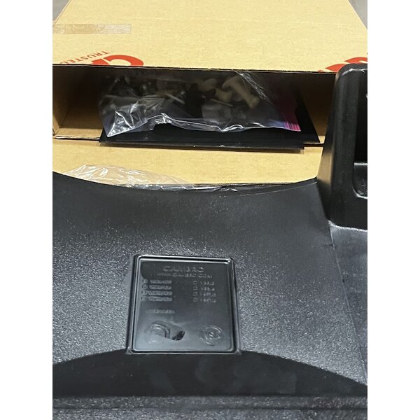 Scratch and Dent Cambro VBRL6110 Black 6' Versa Food / Salad Bar with Standard Casters - Low Height