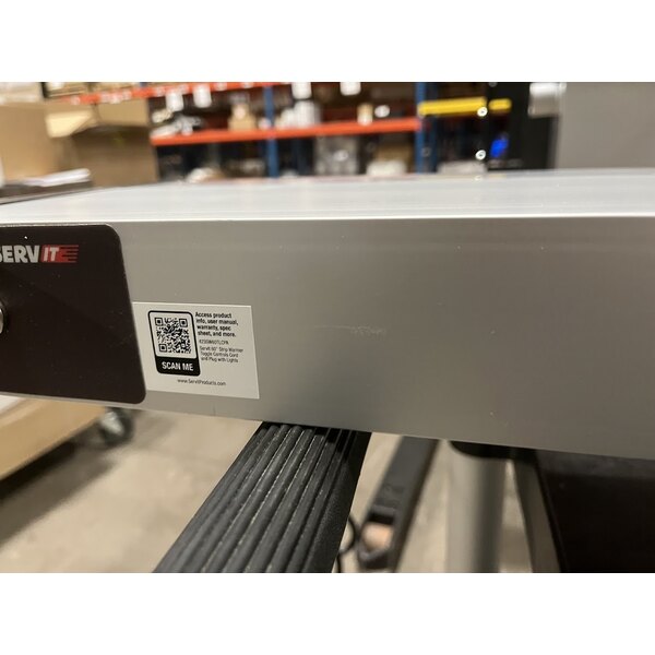 Scratch and Dent ServIt 60" Lighted Strip Warmer with Single Toggle Control and Cord - 120V, 1,750W