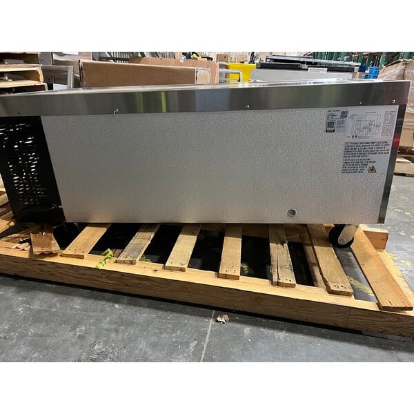 Scratch and Dent Cooking Performance Group G60T-NG(CPG) 60" Gas Countertop Griddle with Thermostatic Controls and 60", 2 Drawer Refrigerated Chef Base - 150,000 BTU