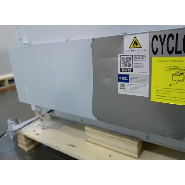 Scratch and Dent Avantco WMAC-36HC 36" White Vertical Air Curtain Merchandiser - 115V