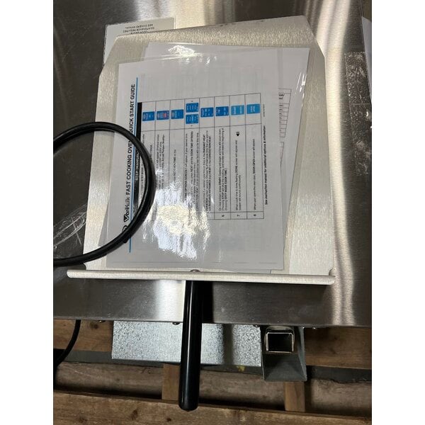 Scratch and Dent Cadco VariKwik VK-120 Stainless Steel Countertop High-Speed Oven with Touchscreen - 1,920W, 120V